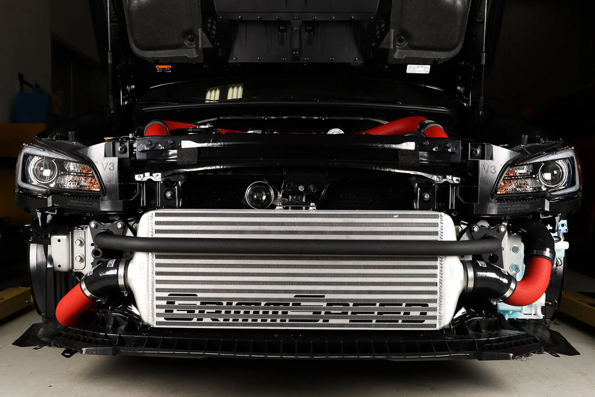 Front Mount Intercooler Kit [Inc. Black Piping] - Subaru 15-21 STI