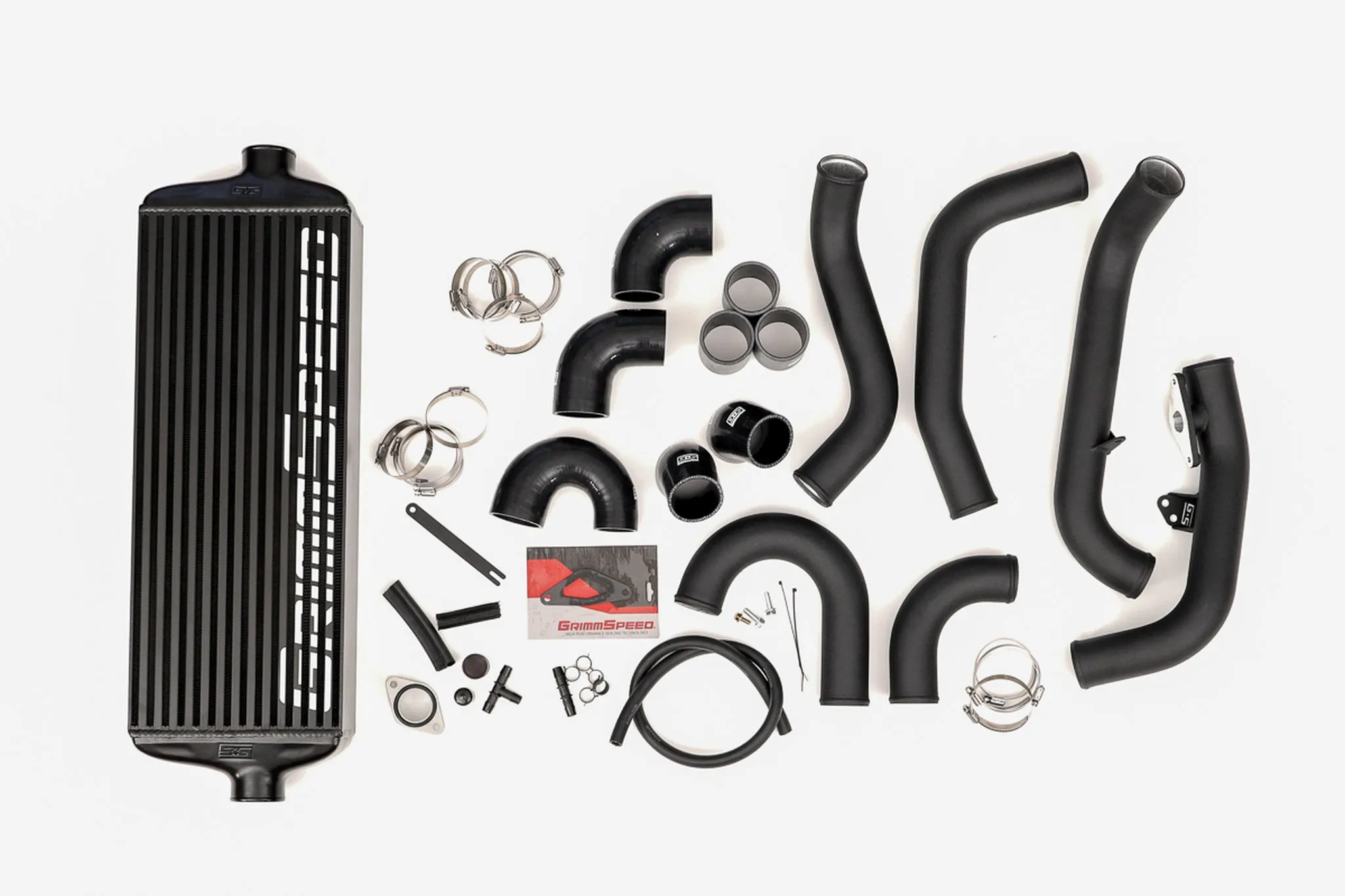 Front Mount Intercooler Kit [Inc. Black Piping] - Subaru 15-21 STI