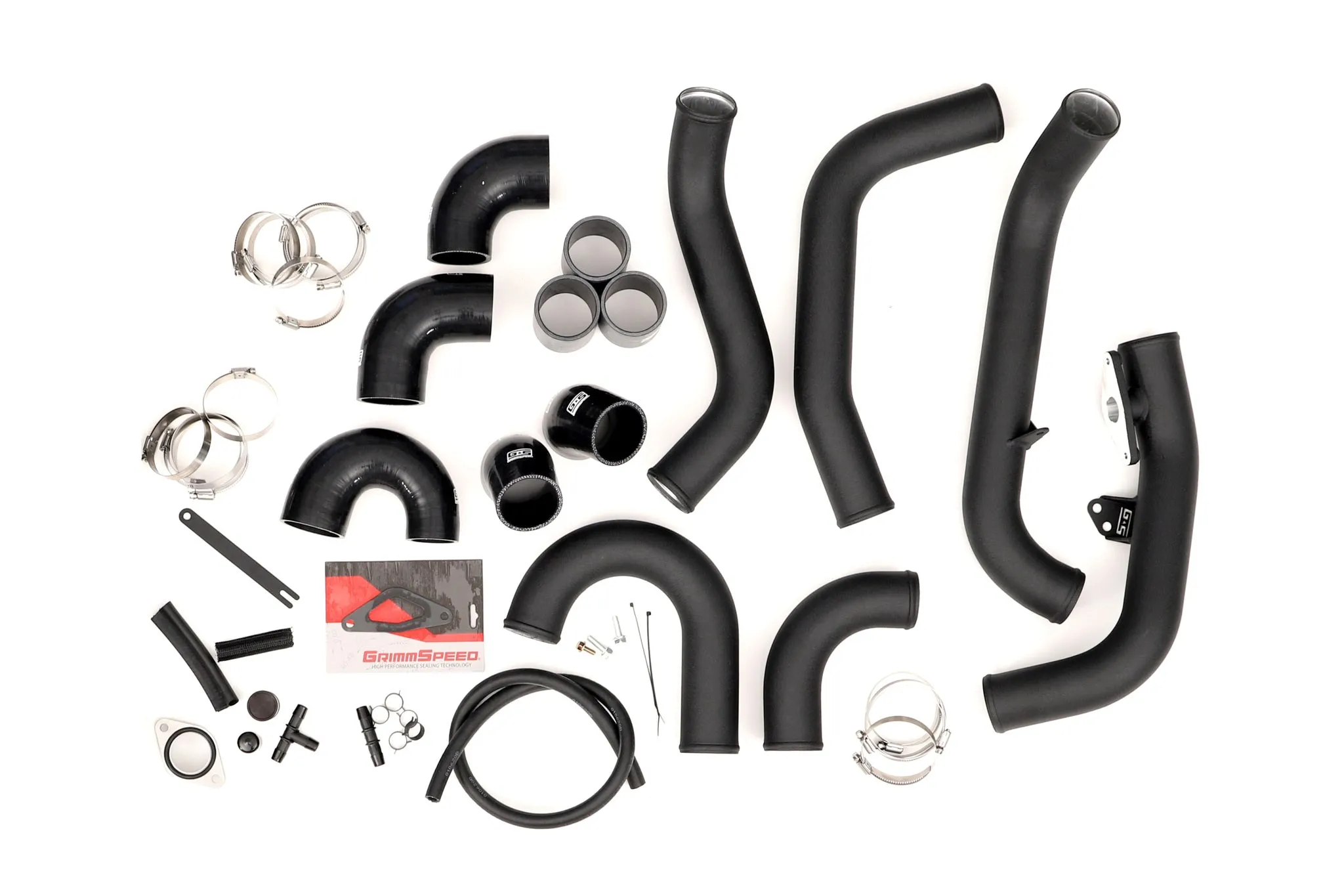 Front Mount Intercooler Kit [Inc. Black Piping] - Subaru 15-21 STI
