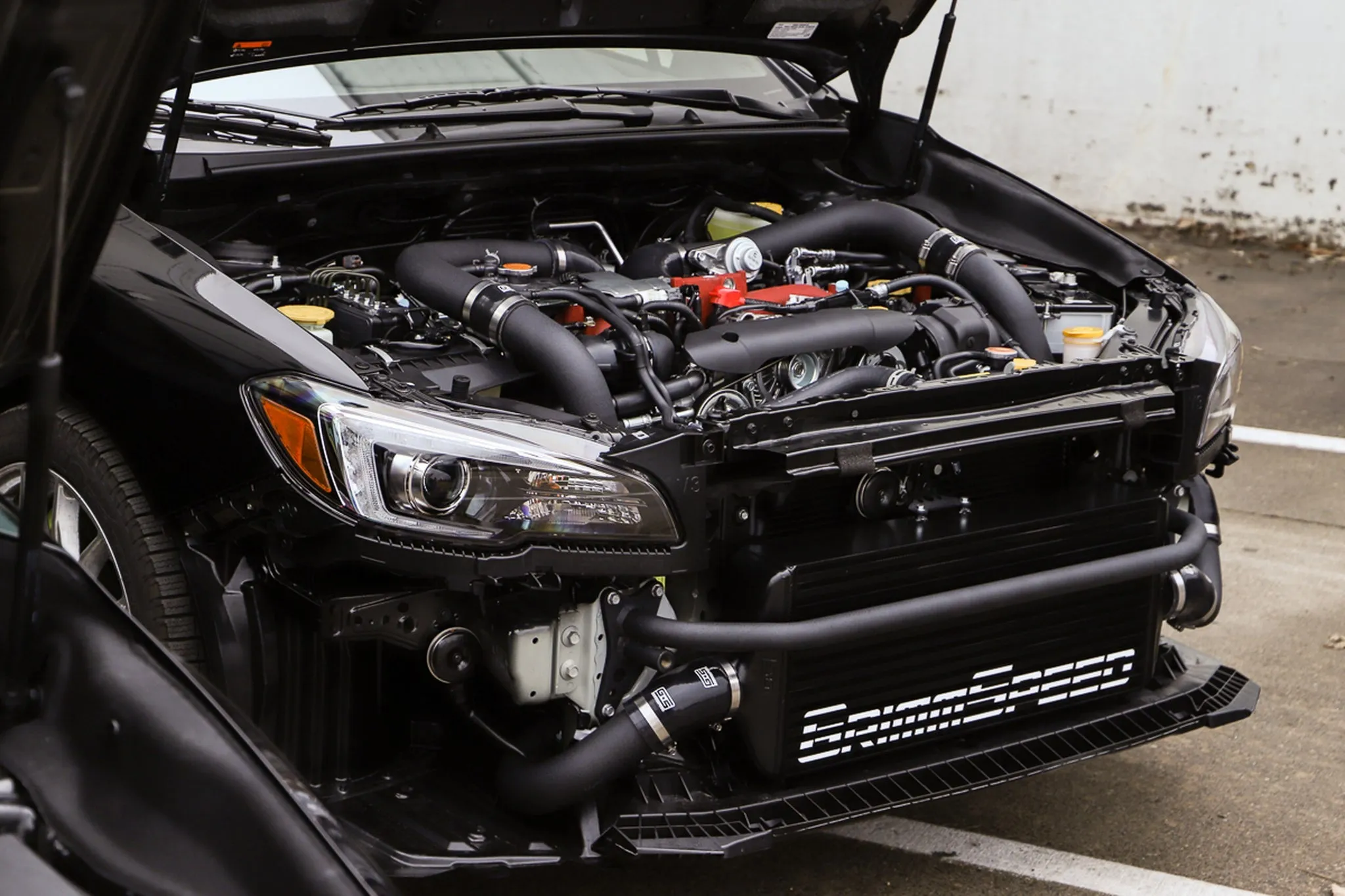 Front Mount Intercooler Kit [Inc. Black Piping] - Subaru 15-21 STI