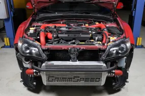 Front Mount Intercooler Kit [Inc. Red Piping] - Subaru 08-14 STI