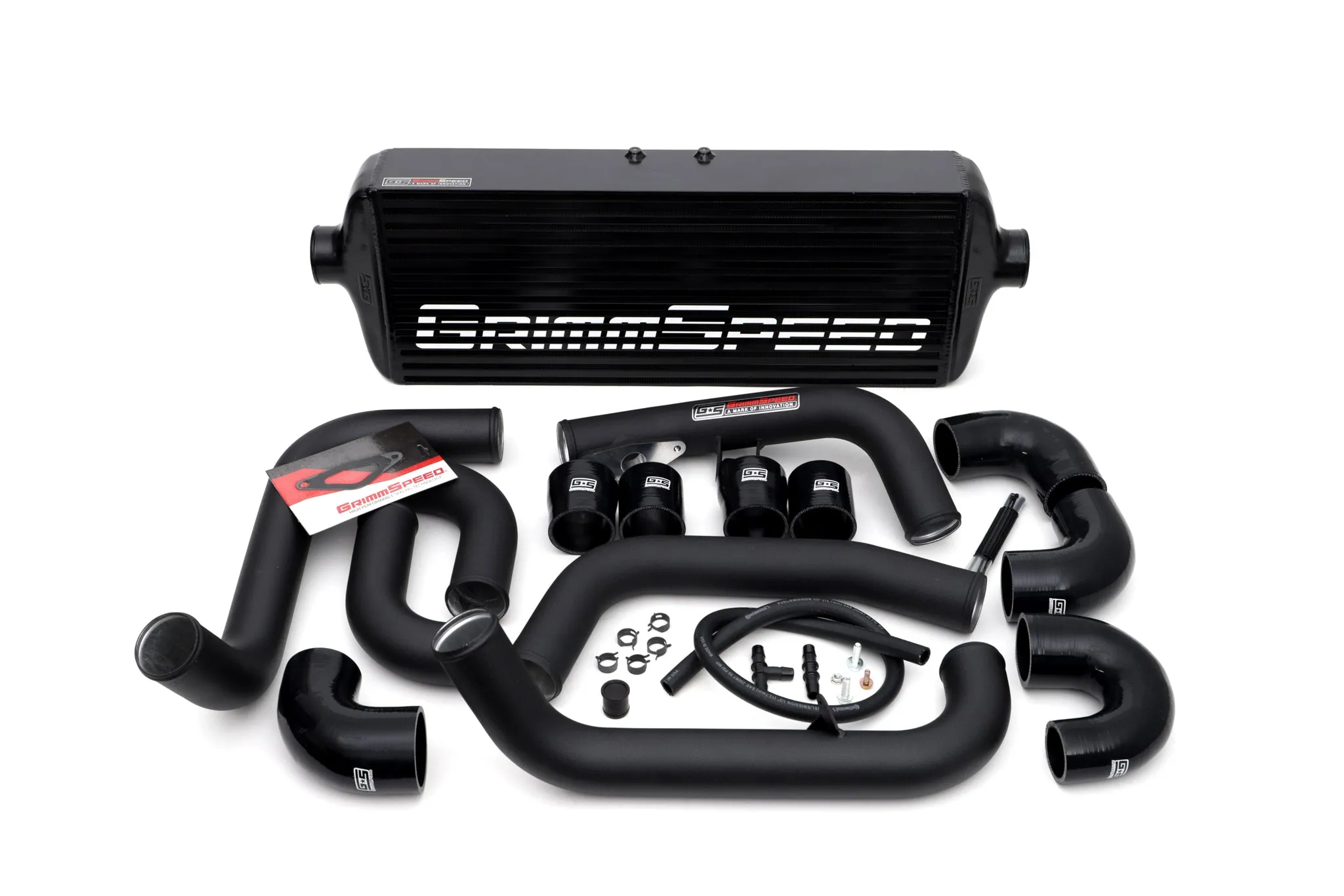 Front Mount Intercooler Kit [Inc. Red Piping] - Subaru 08-14 STI