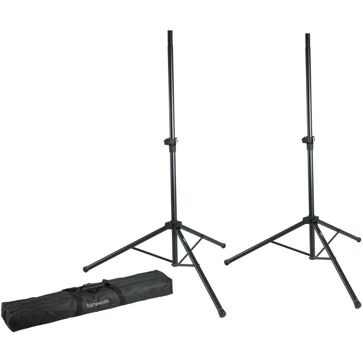 Gator GFW-SPK-2000SET Speaker Stand Pair w/ Carry Bag