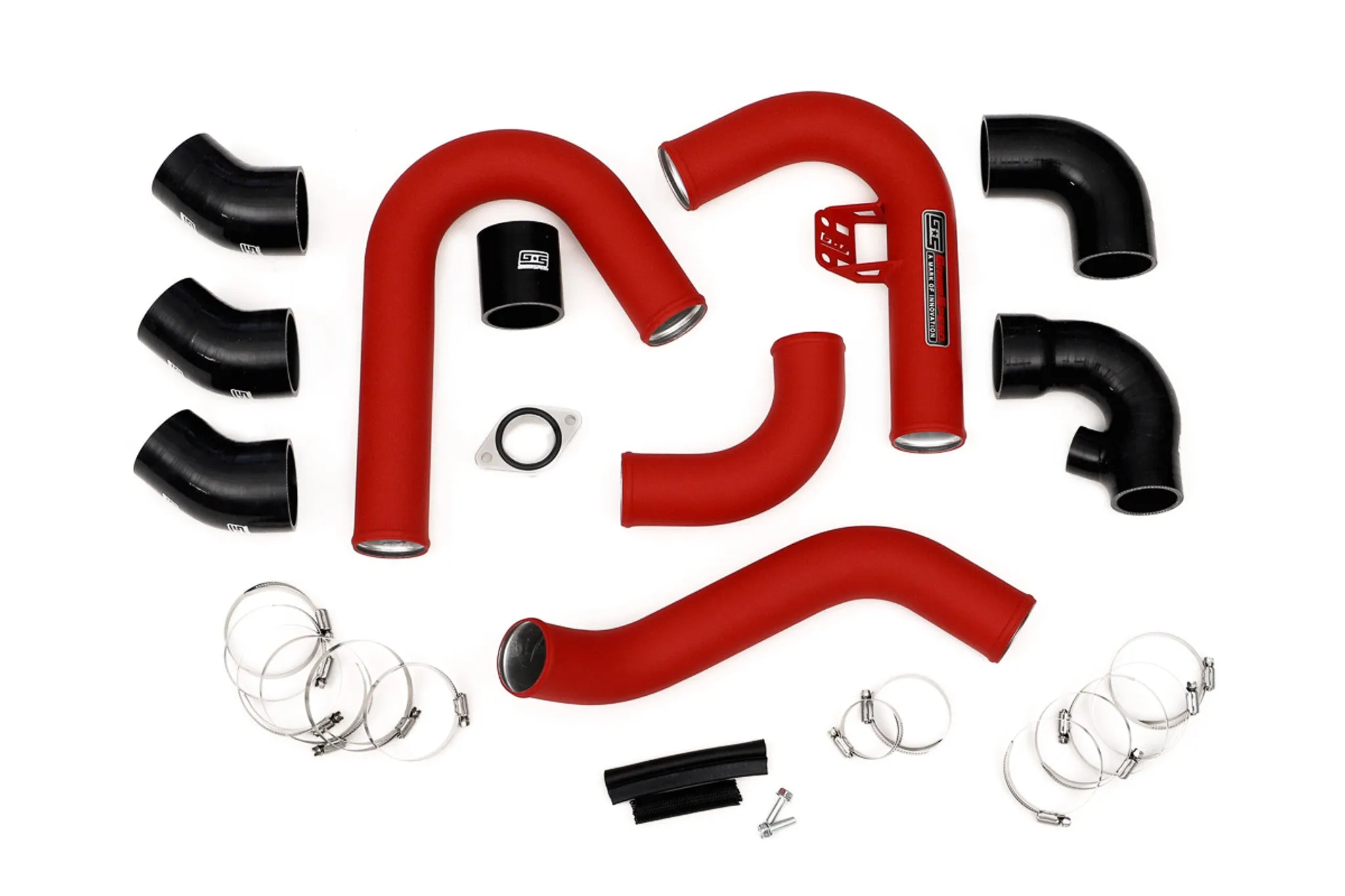 Grimmspeed Front Mount Intercooler Kit [Inc. Red Piping] - Subaru 15-21 WRX - 090238