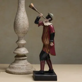 HARLEQUIN WITH TRUMPET
