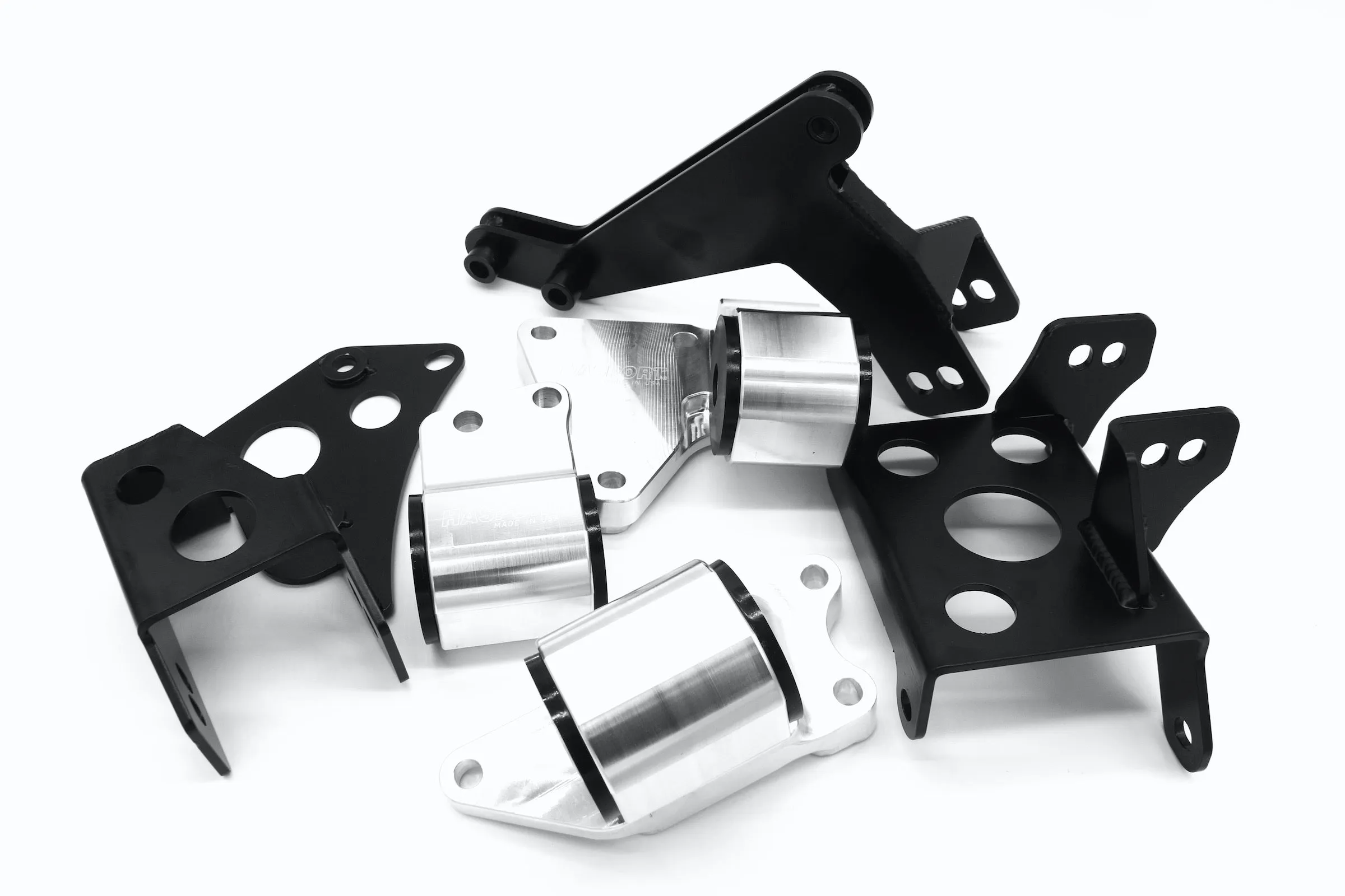 Hasport Dual Height Engine Mount Kit for EK 96-00 Civic w/ K-Series Engine w/ AWD CRV/Element Manual Transmission) (requires 92-95 Civic front subframe/suspension) - Extreme Race (U88A) Urethane - EKKAWD-88A