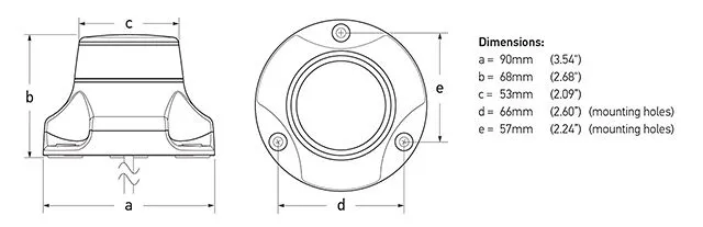 Hella Marine NaviLED 360 PRO All Round Red Navigation Light - White Housing