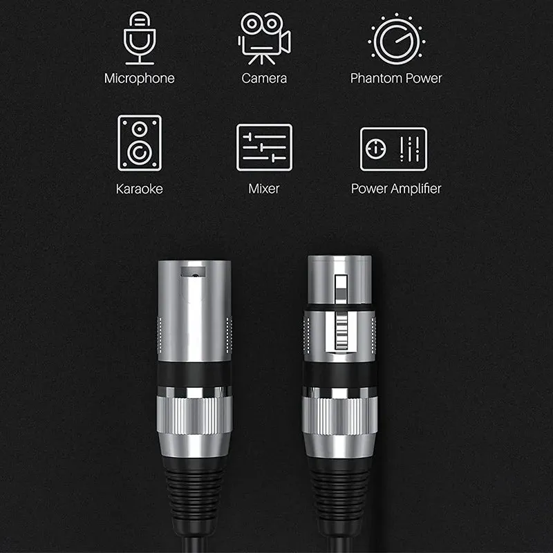 High Quality XLR Cable Male To Female Audio Output to Input for KTV Microphone Hridz