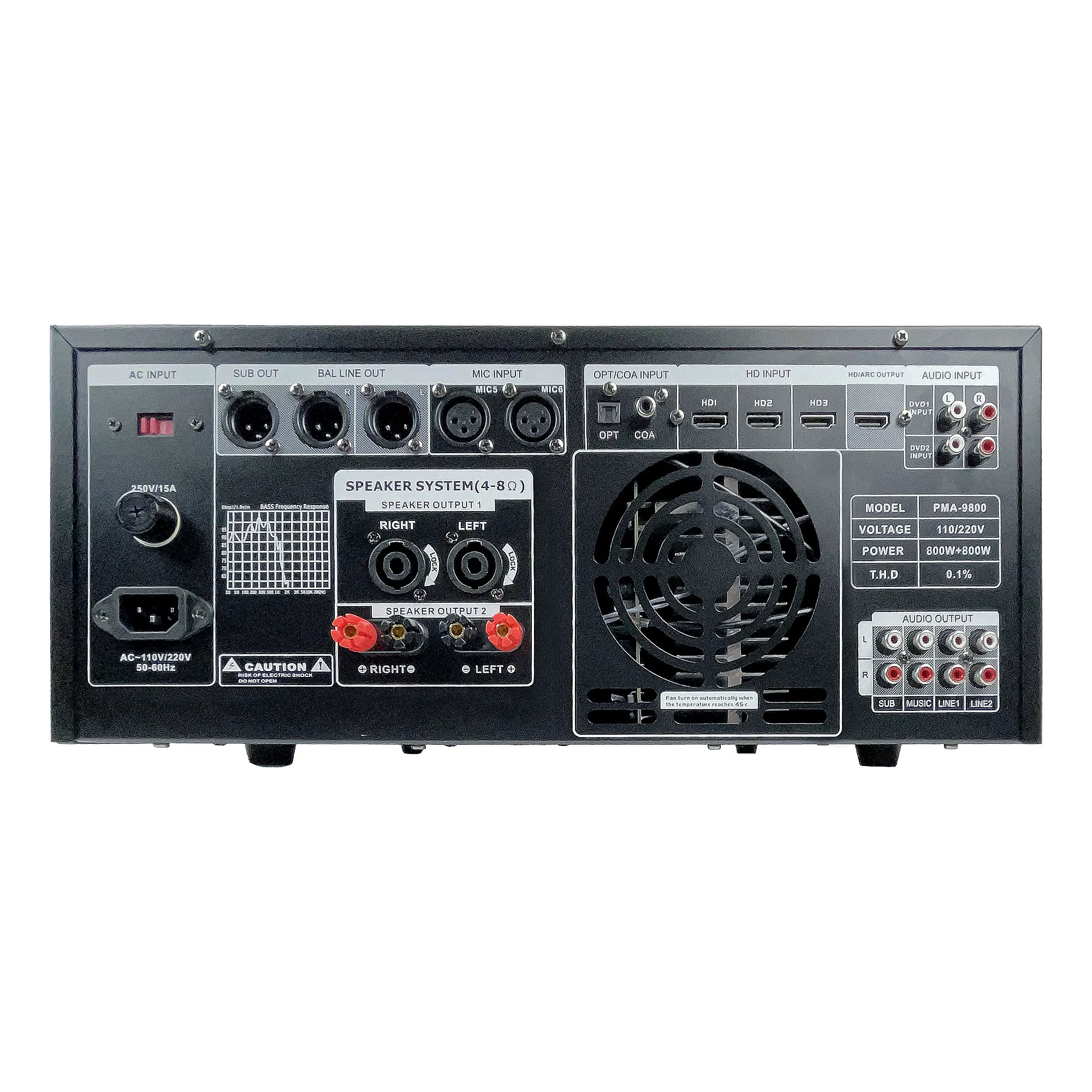 ImPro Epic Party Bundle 3 Plus with Mixing Amplifier, Speakers, Subwoofer, Microphones, and Accessories (6 Items)