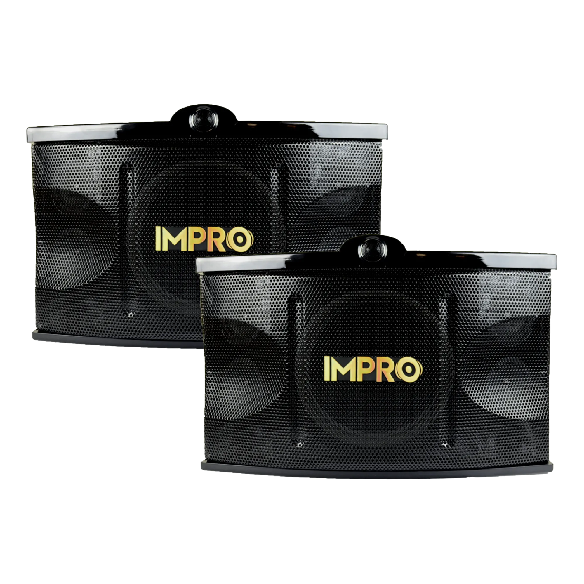 ImPro Epic Party Bundle 3 Plus with Mixing Amplifier, Speakers, Subwoofer, Microphones, and Accessories (6 Items)