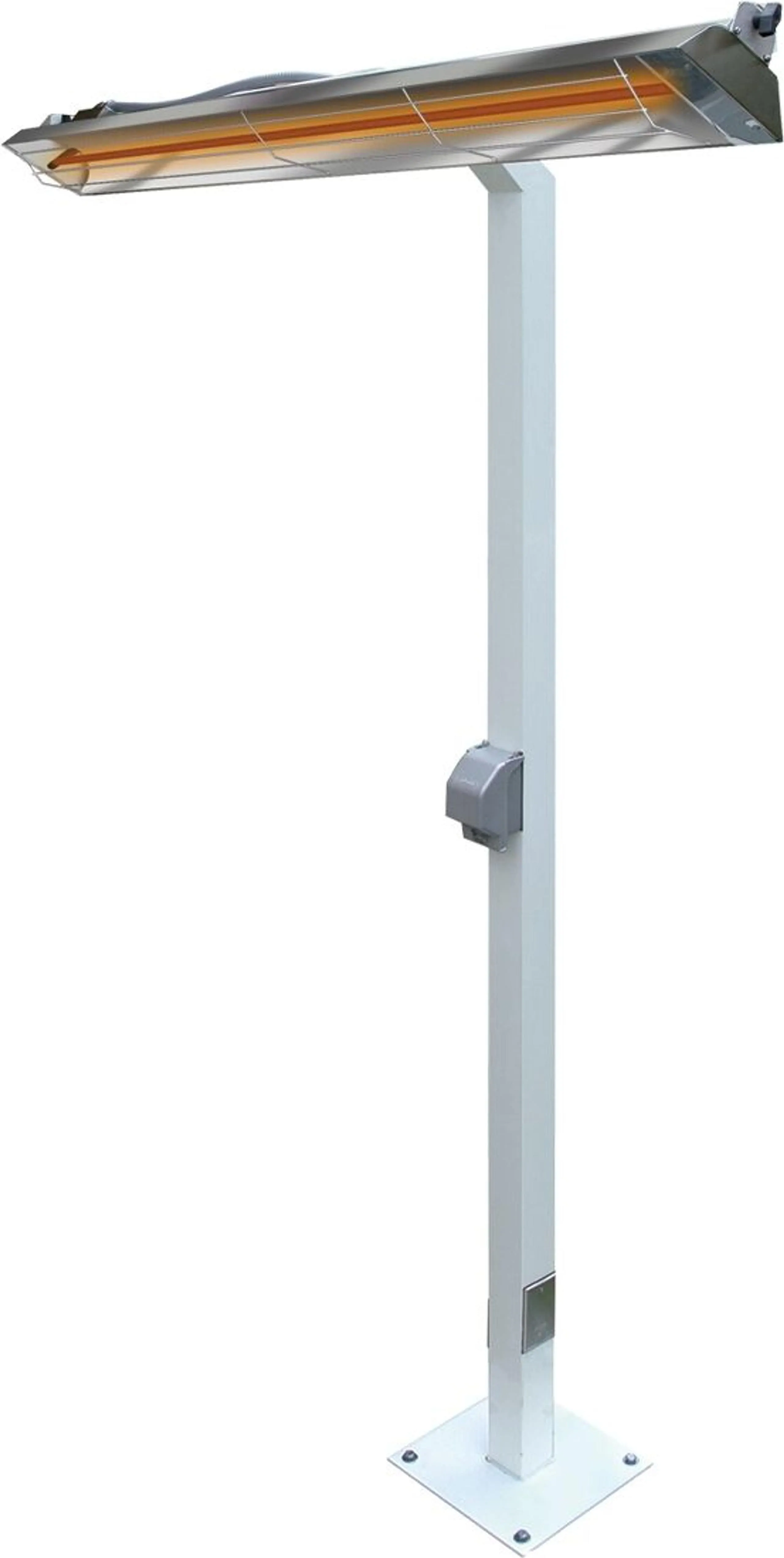 Infratech W61 Pole Mount - White Fits 61 1/4-inch Heaters 22-1255