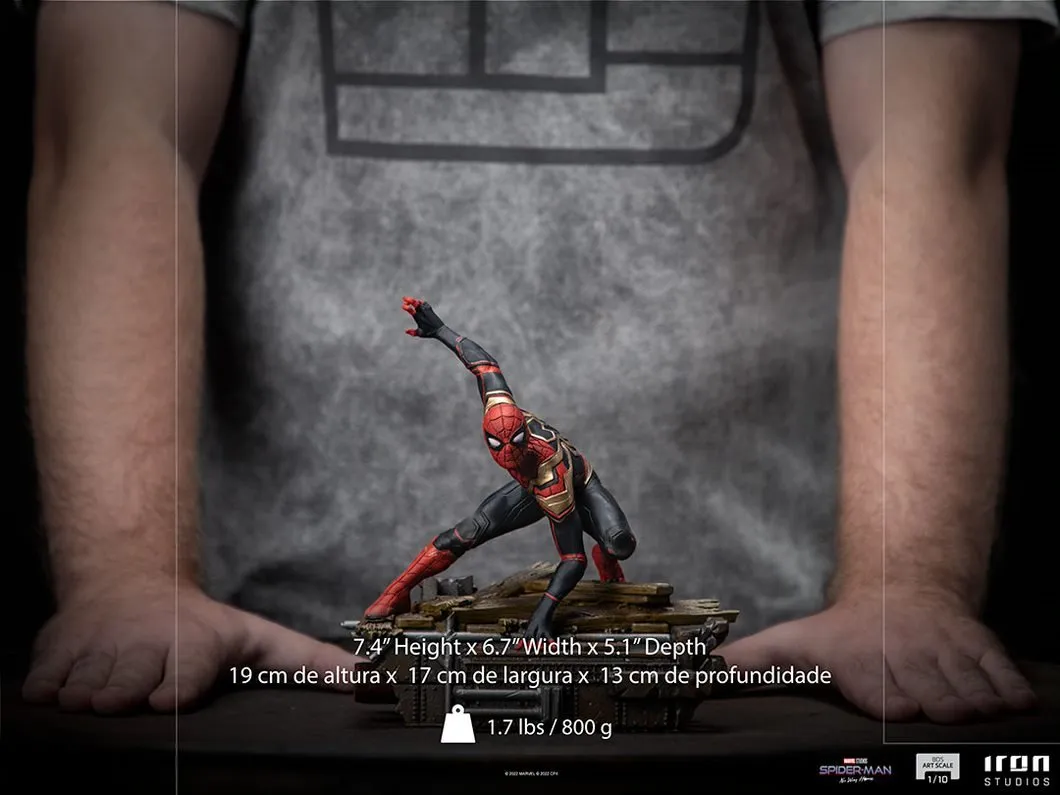 Iron Studios Marvel Studios Spider-Man No Way Home Peter #1 Tom Holland 1/10 Art Scale Statue