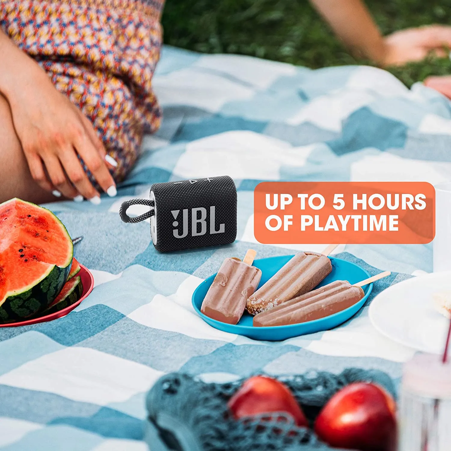 JBL Go 3 Portable Waterproof Bluetooth Speaker | GO3BLK