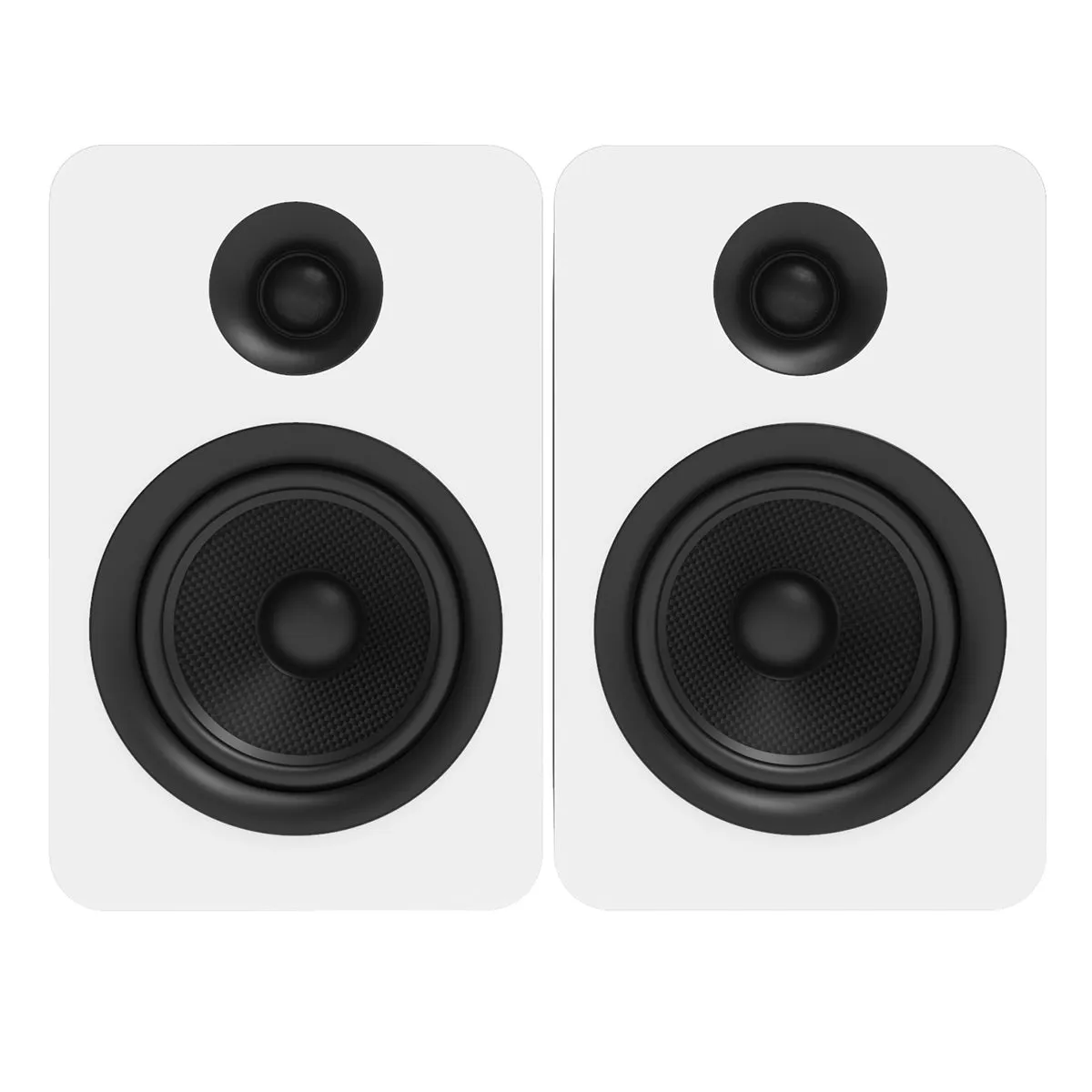 Kanto YUP6 Passive Bookshelf Speakers with 1" Silk Dome Tweeter and 5.25" Kevlar Woofer - Pair (White)