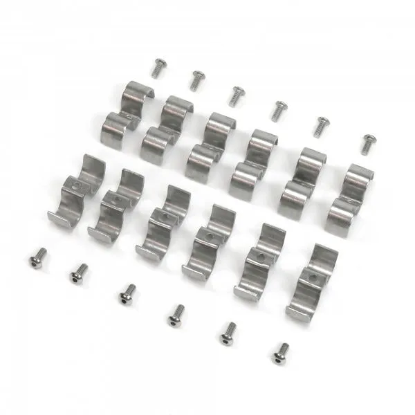 Keep it Clean Wiring Steel Line Clamp 3/8" ID Double Mounting Screws Included - Steel