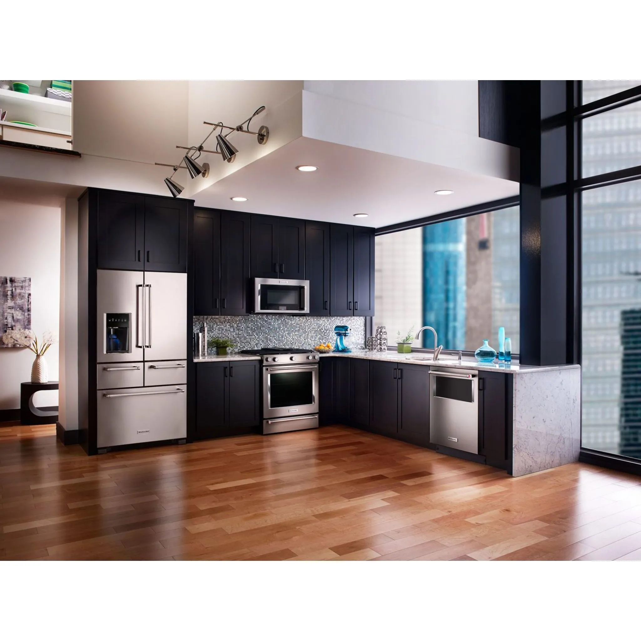KitchenAid  25.8 cu. ft. 36" Multi-Door Freestanding Refrigerator with Platinum Interior Design (KRMF706ESS)