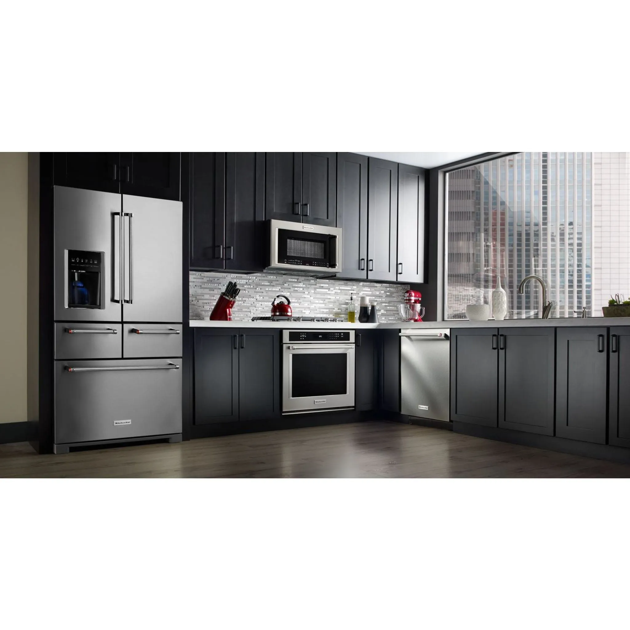 KitchenAid  25.8 cu. ft. 36" Multi-Door Freestanding Refrigerator with Platinum Interior Design (KRMF706ESS)