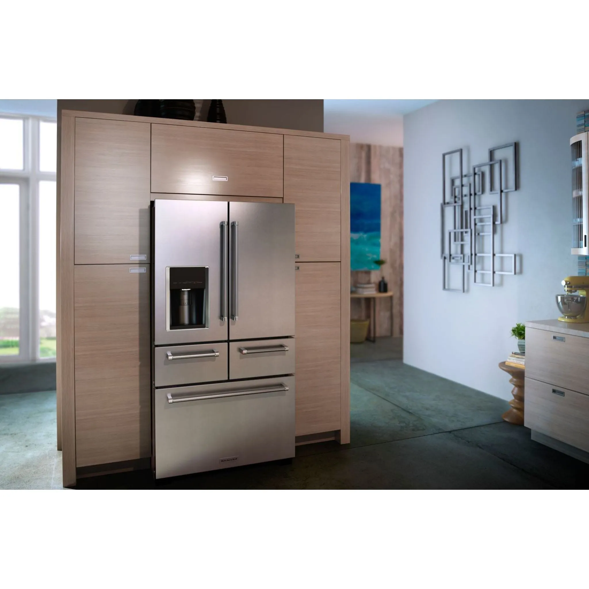 KitchenAid  25.8 cu. ft. 36" Multi-Door Freestanding Refrigerator with Platinum Interior Design (KRMF706ESS)