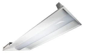 LED 4' Volumetric Troffer - 2', 38W, CCT 35K/41K/50K