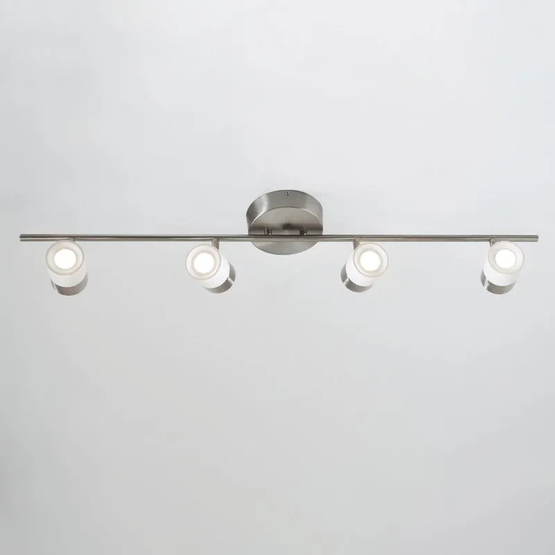 LED Fixed Rail from the Gramercy Collection in Satin Nickel Finish by AFX Lighting