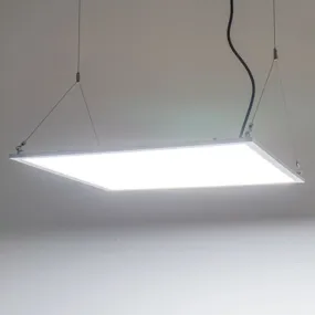 LED Panel Light Suspension Systems Kit with 4 Cables & 4 L-Brackets, Suspension Ceiling Light, Hanging Wire Light Suspension Cables Kit, for Ceiling LED Panel Light