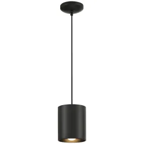 LED Pendant Light, 800 Lumens, 10W, Matte Black Finish, 120V, Pilson XL Collection