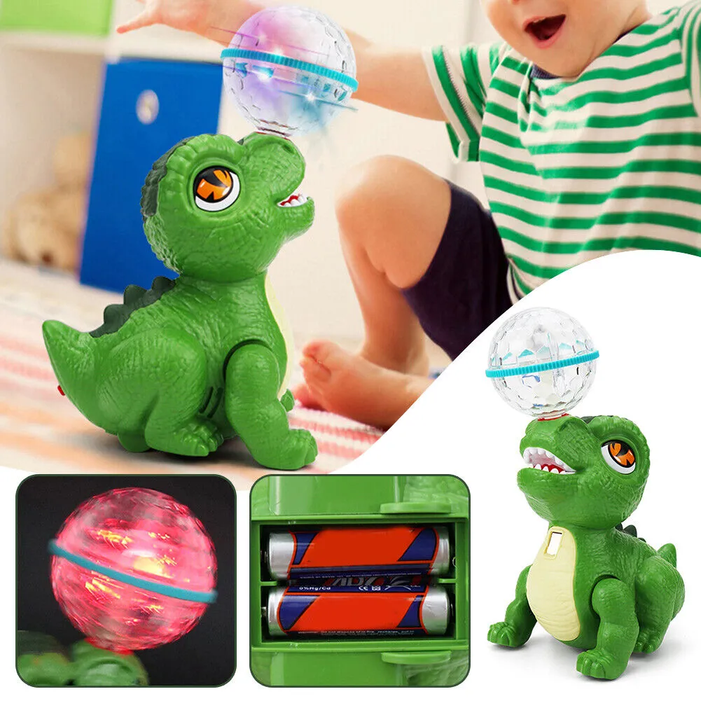 Light & Musical Stunt Dinosaur With Crystal Ball