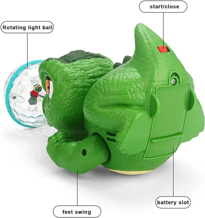 Light & Musical Stunt Dinosaur With Crystal Ball