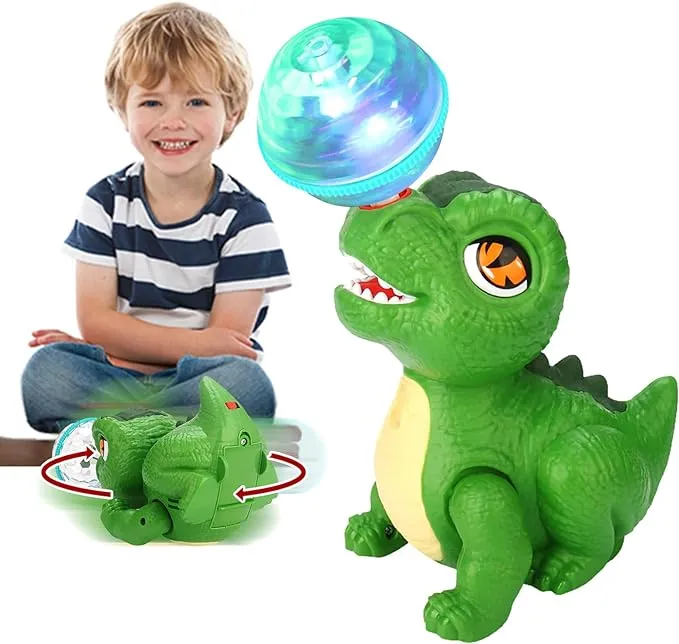 Light & Musical Stunt Dinosaur With Crystal Ball