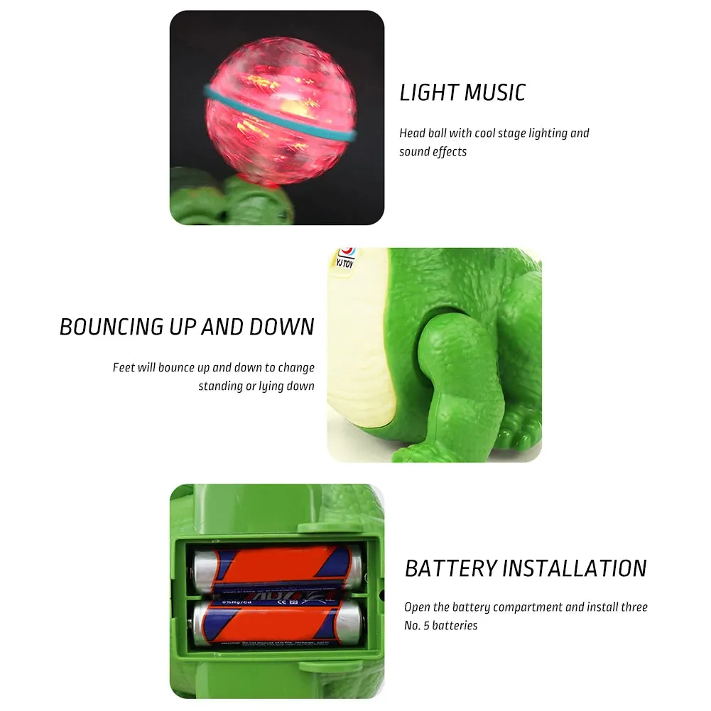 Light & Musical Stunt Dinosaur With Crystal Ball