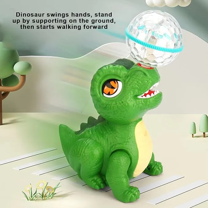 Light & Musical Stunt Dinosaur With Crystal Ball