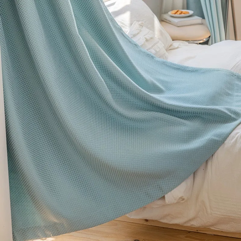 Lorelai Cotton Linen Wave Textured Curtain Swatch