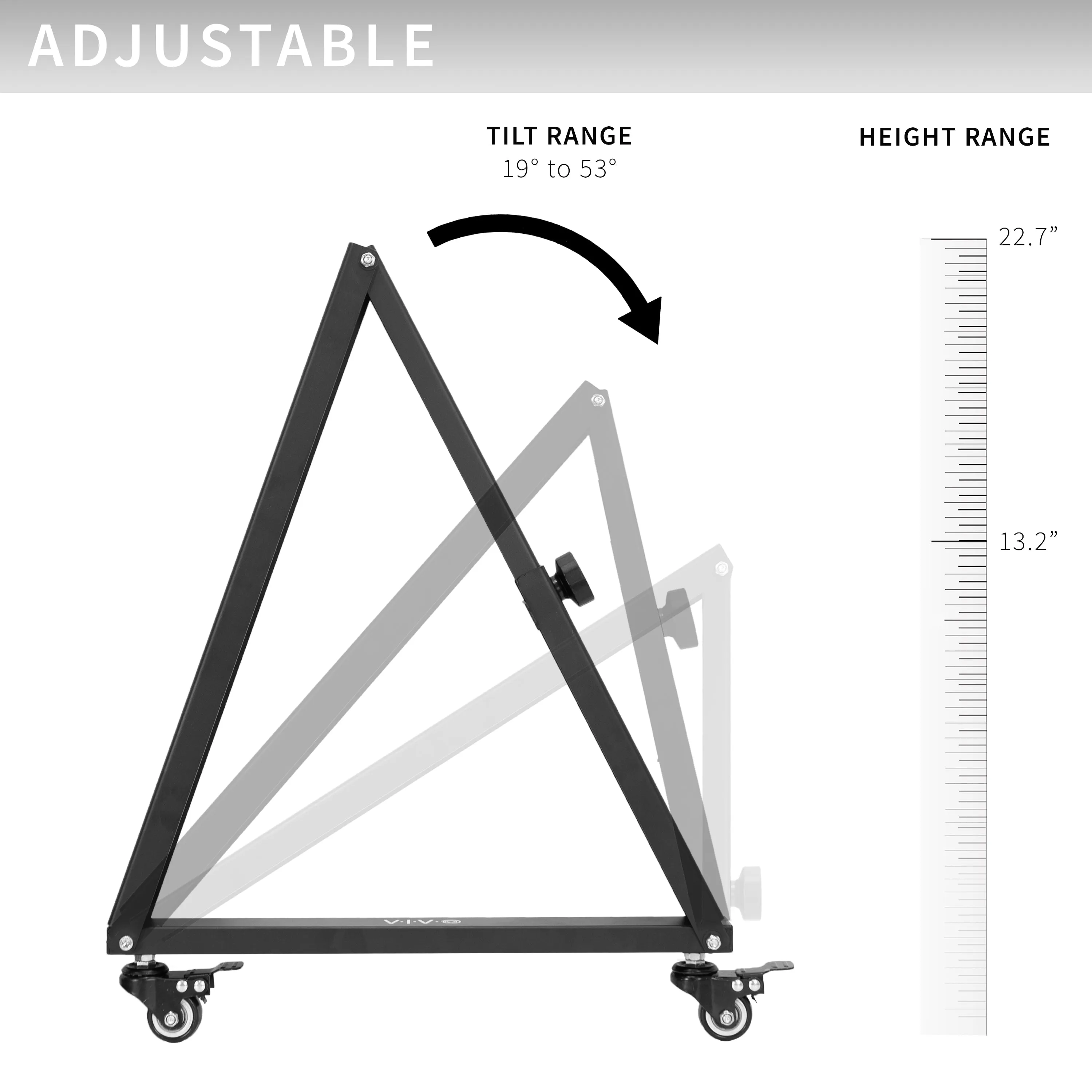 Low Height Mobile 32” to 65” TV Stand