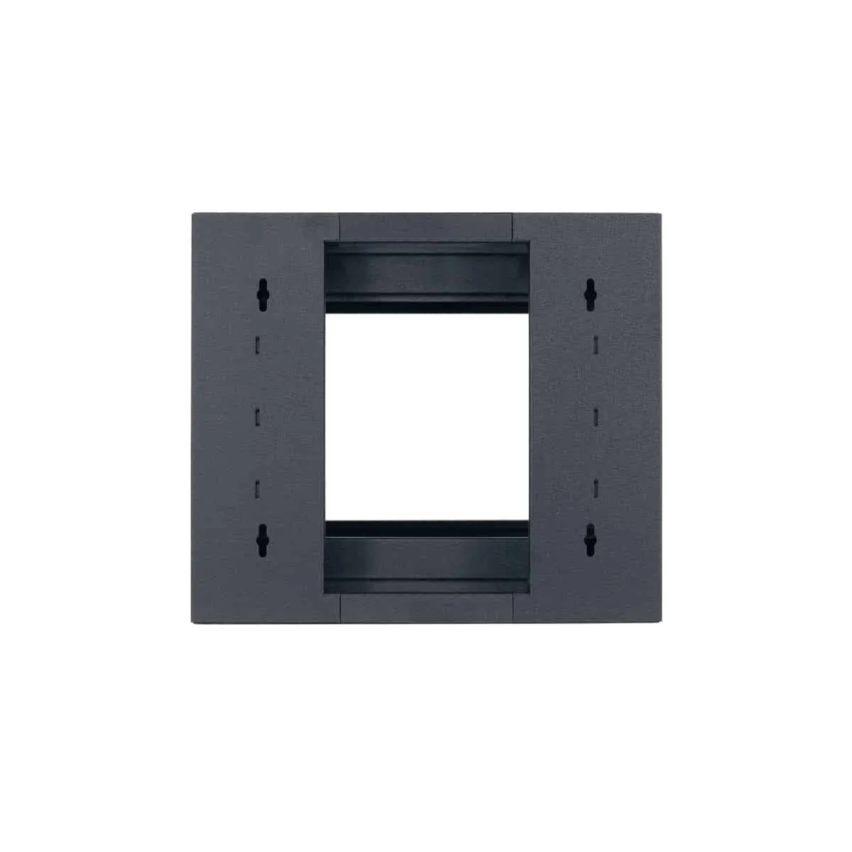 Lowell Mfg Equipment Rack-Wall Mount Swing-open 16U, 22in Deep, 1pr Fixed Rails