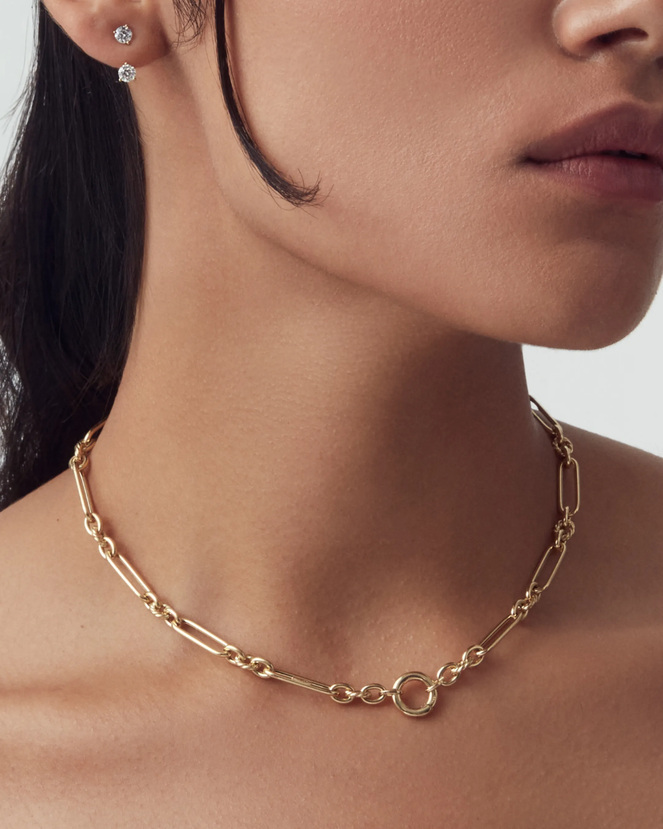 LYNX Mixed Link Chain Necklace