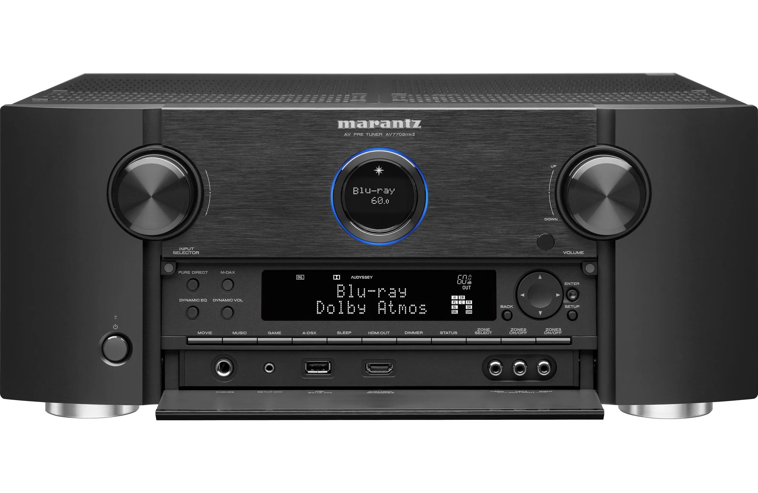 Marantz AV7703 11.2 Preamp w/ Dolby Atmos, Full 4K Ultra HD, Wi-Fi, Bluetooth & HEOS Music Streaming