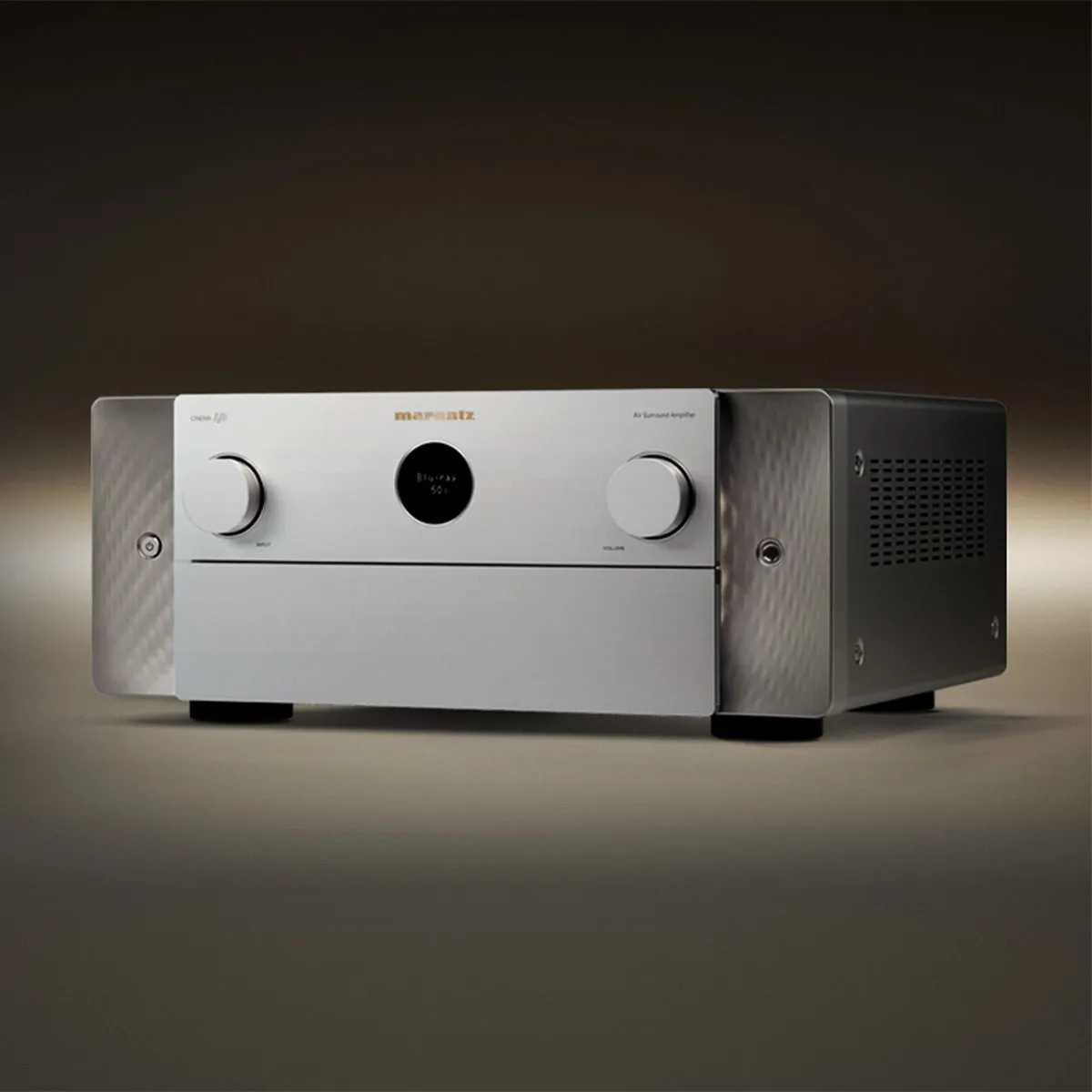 Marantz Cinema 40 9.4 Channel 8K Ultra HD Home Theater Receiver with Dolby Atmos/DTS:X & HEOS Built-In Streaming (Silver/Gold)