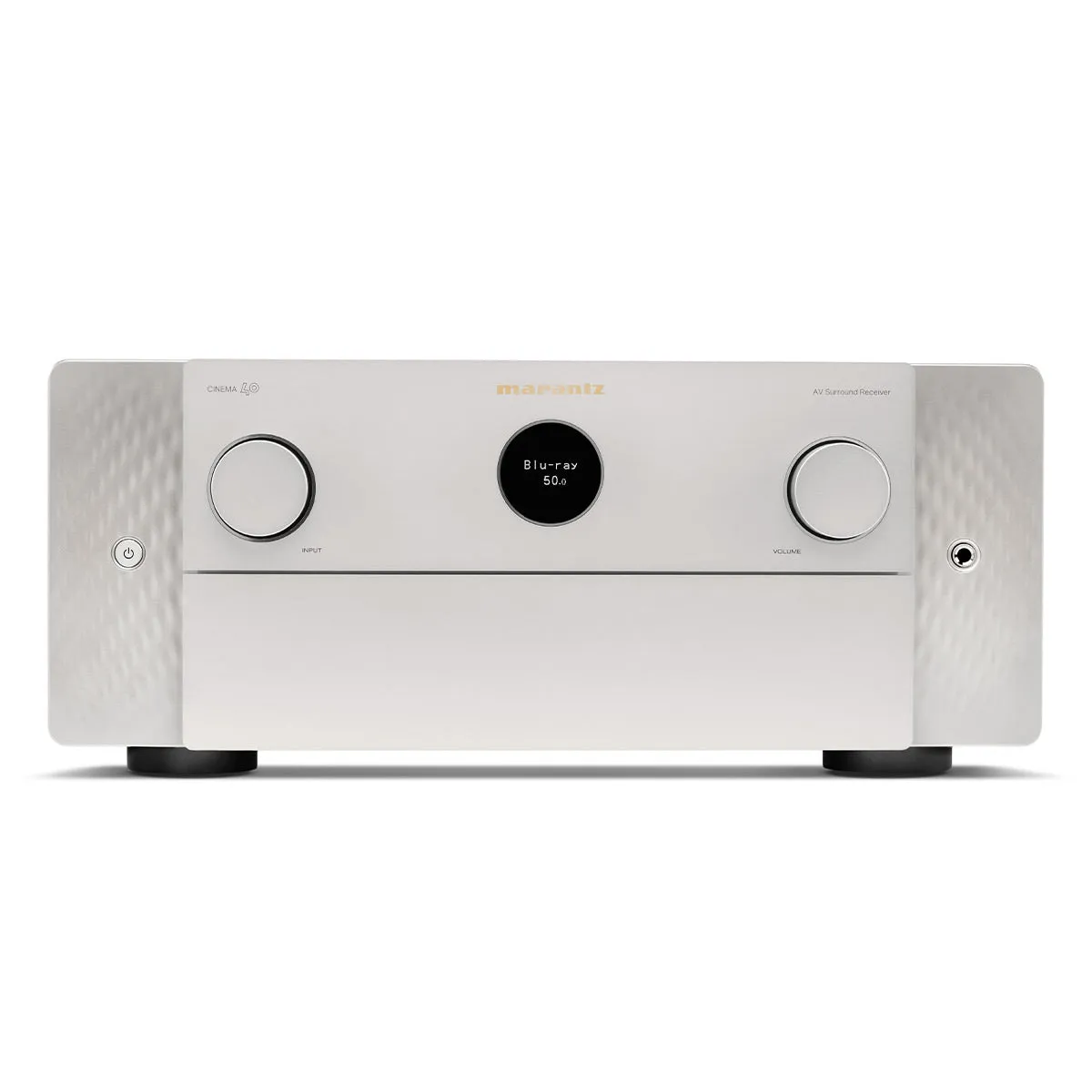 Marantz Cinema 40 9.4 Channel 8K Ultra HD Home Theater Receiver with Dolby Atmos/DTS:X & HEOS Built-In Streaming (Silver/Gold)