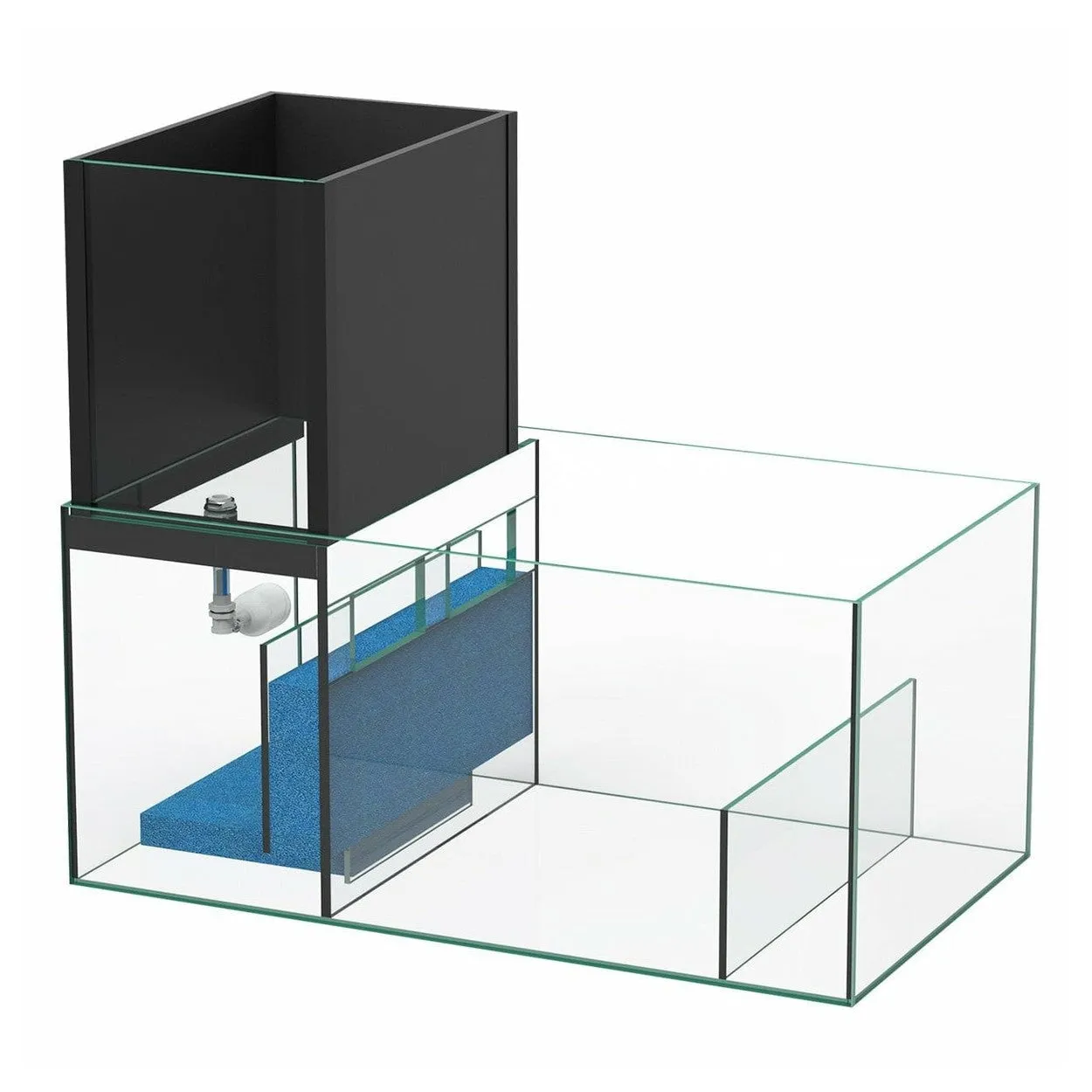 MARINE AQUAVIEW 50 AQUARIUM  1WD CABINET SUMP-BLACK