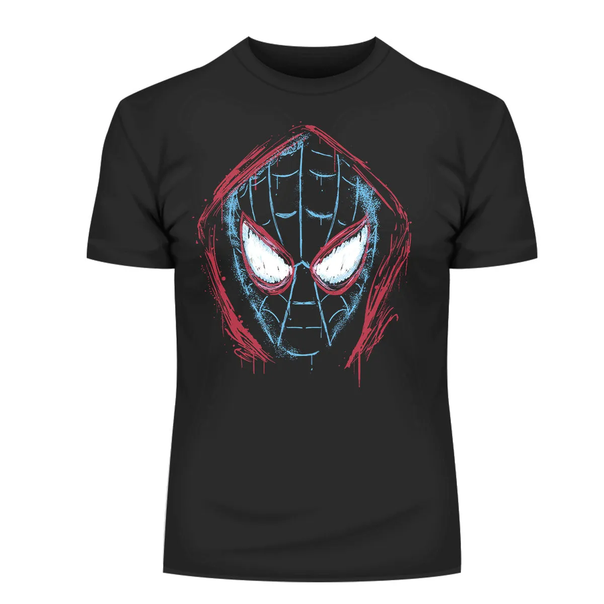 Marvel Spider-Man Into The Graffiti Verse Black T-shirt Gift For Spider Man Fan