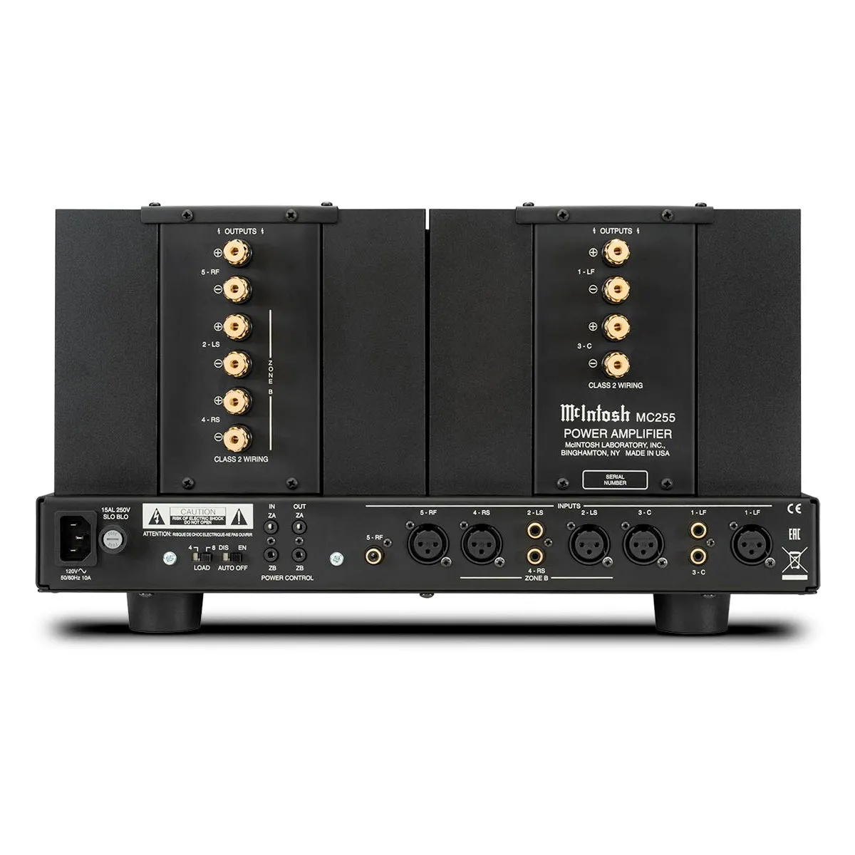 McIntosh MC255 5-Channel Solid State Amplifier