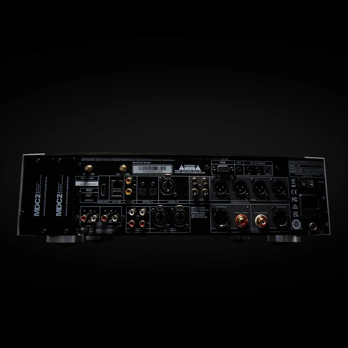NAD Electronics M66 Master Series Streaming DAC-Preamplifier with BluOS