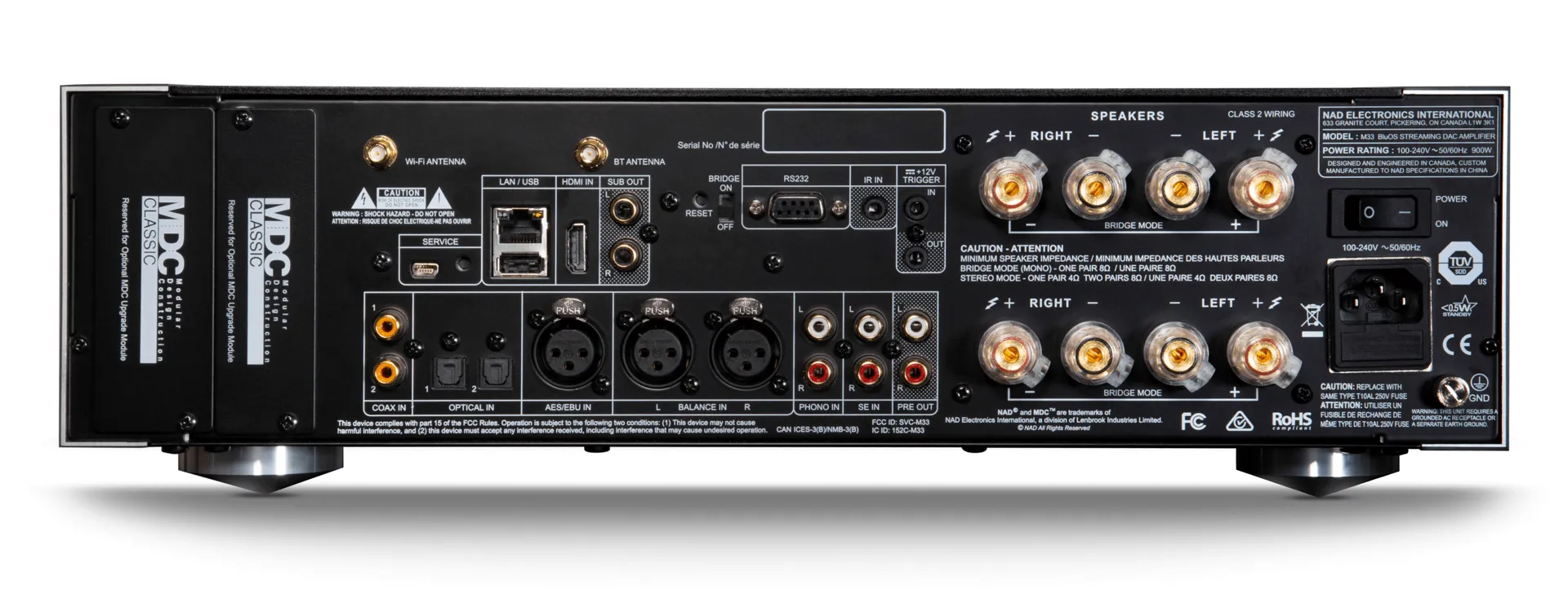 NAD Masters M33 Purifi 200W Amplifier / DAC / BluOs Streamer