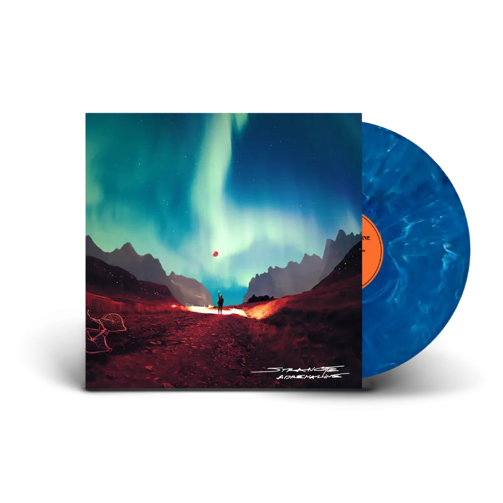 Nat Vazer / Strange Adrenaline LP Northern Lights Blue Marble Vinyl