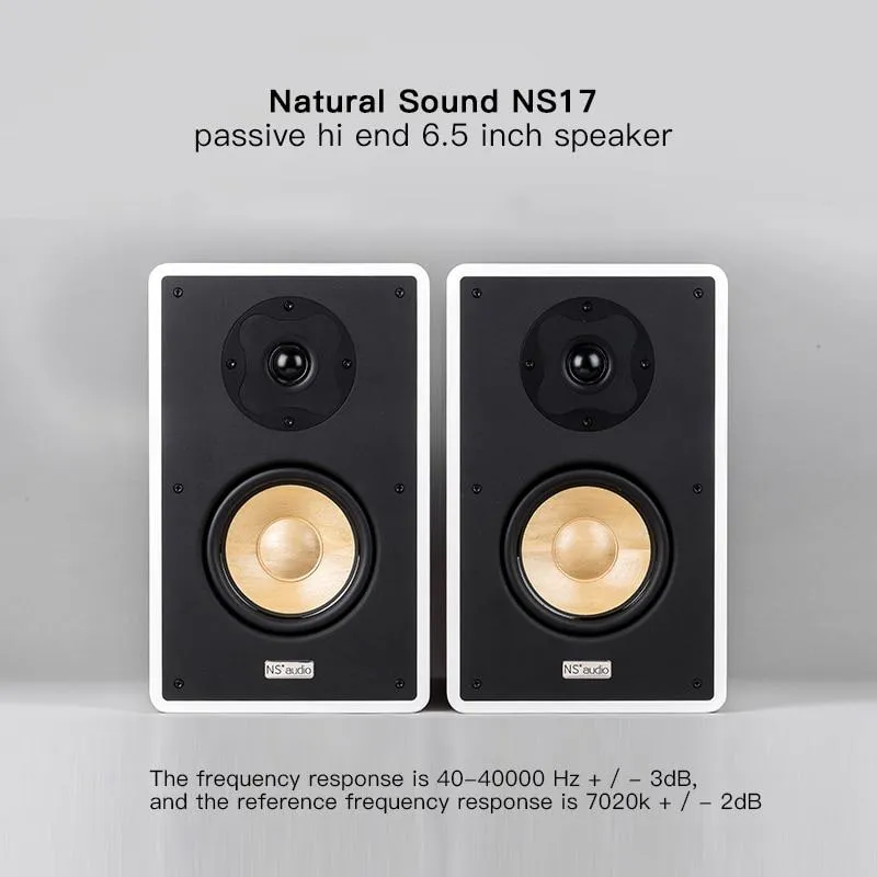 Nature Sound NS17 6.5 inch Two-way Solid Wood Diaphragm Bookshelf Speaker