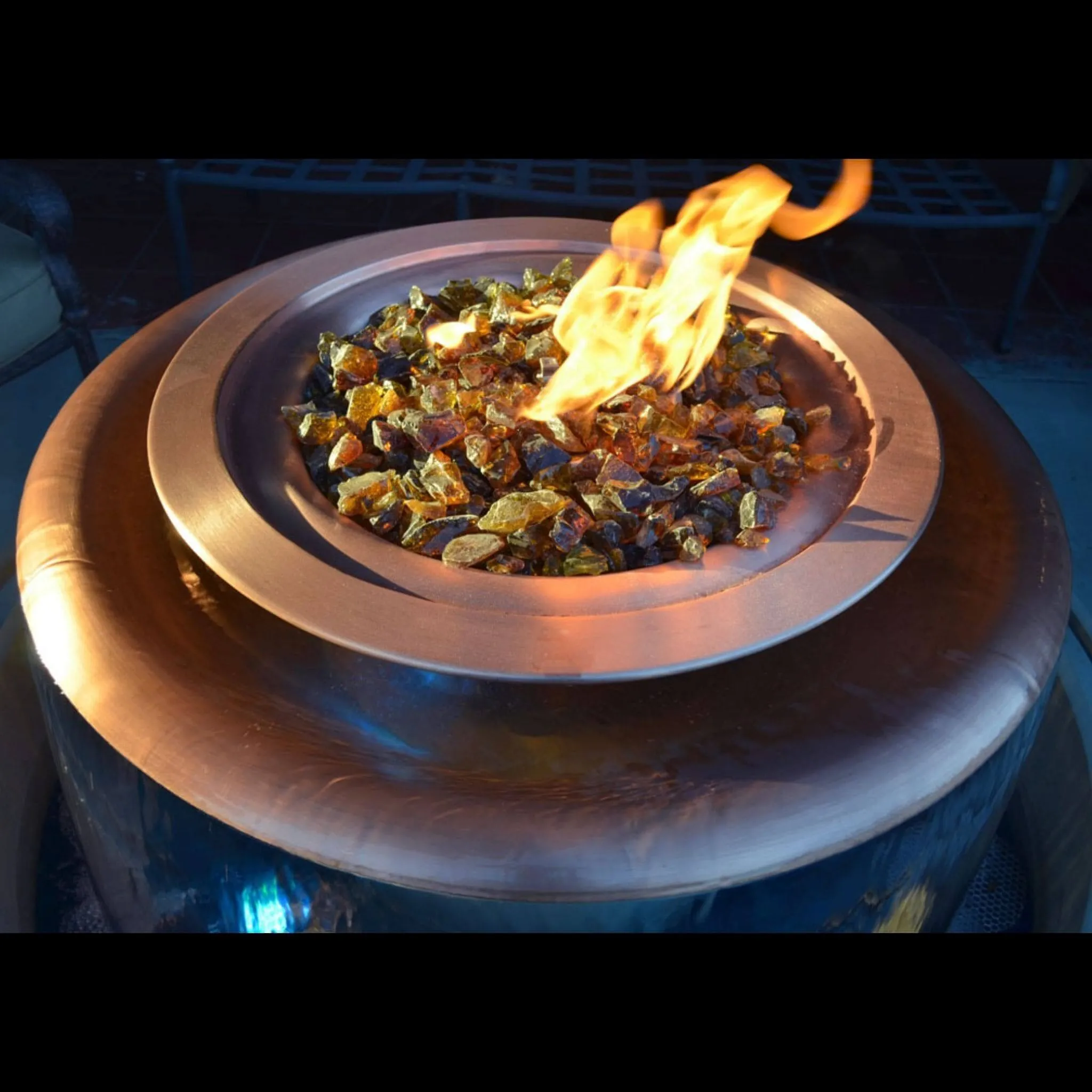 Olympian Round Fire & Water Fountain 360° Spill - The Outdoor Plus