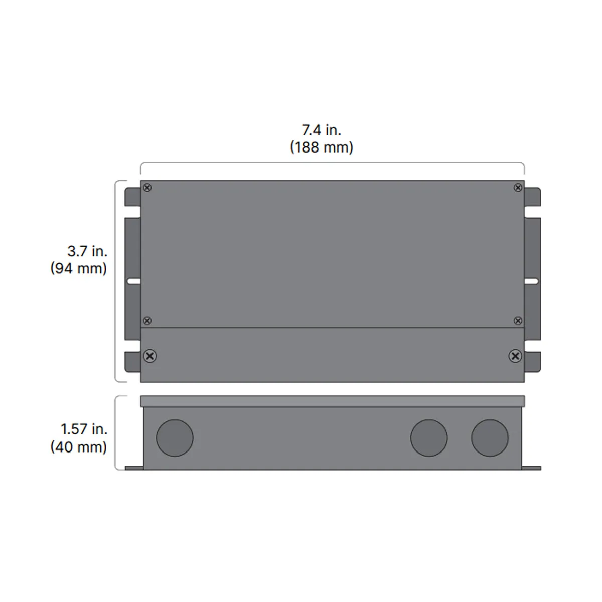 OMNIDRIVE X 60 Watts, 24VDC LED Driver, ELV, Triac and 0-10V Dimming, 120-277V