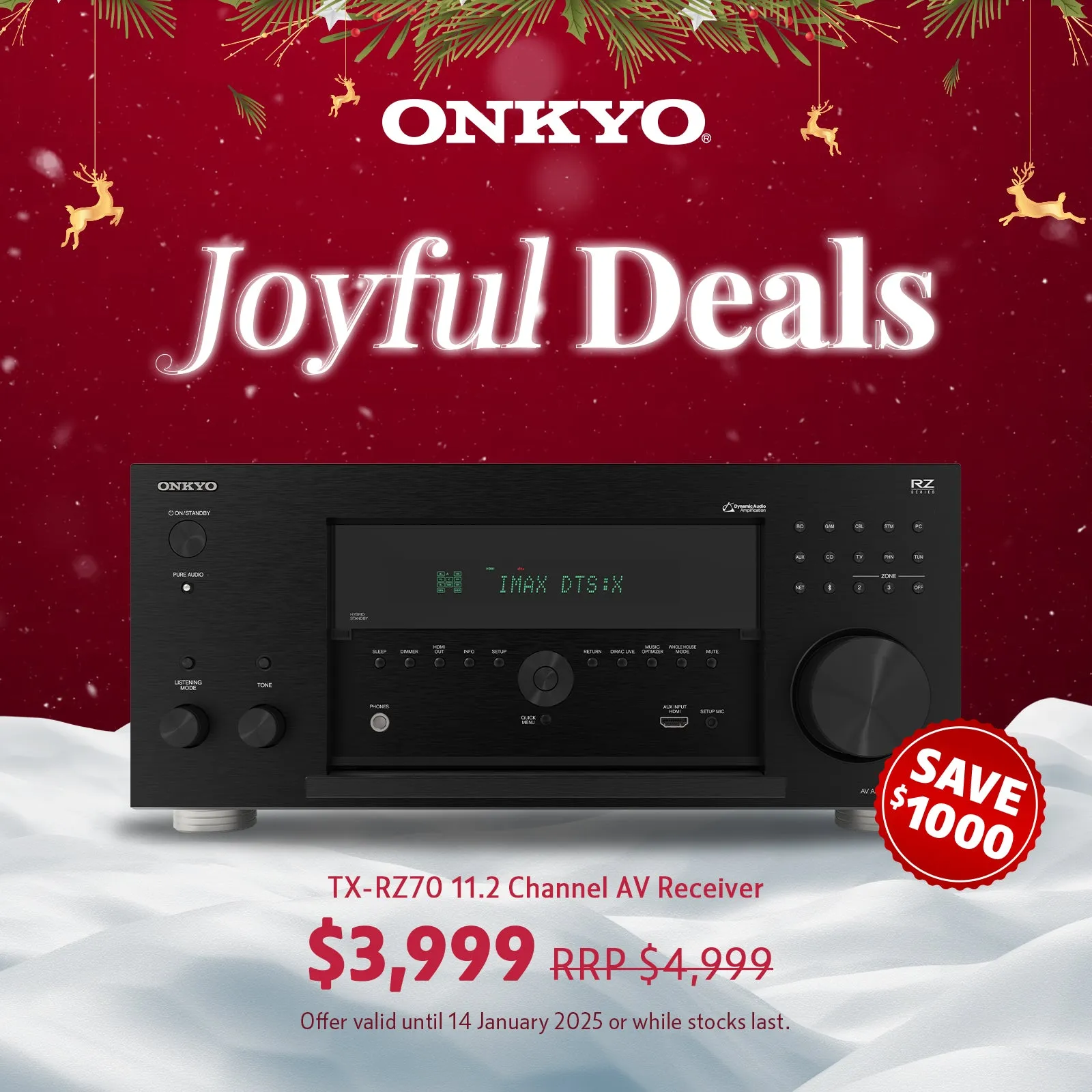 Onkyo TX-RZ70 AV Receiver