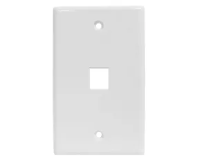 Oversized Keystone Wall Plate - Up to 6-Ports, Available in 2 Colors