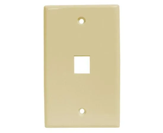 Oversized Keystone Wall Plate - Up to 6-Ports, Available in 2 Colors